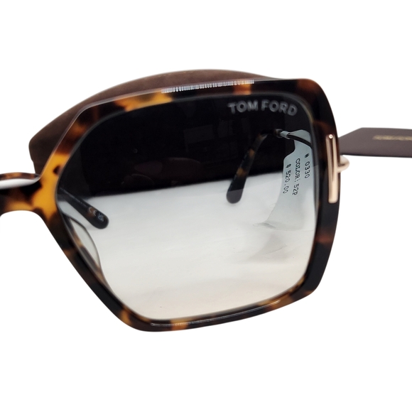 TOM FORD Joanna Butterfly Havana Sunglasses NEW - Picture 5 of 10